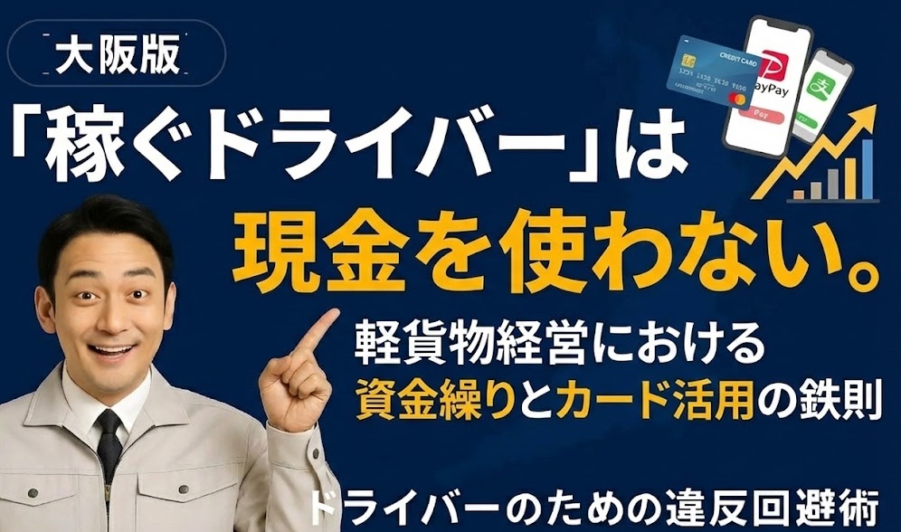 「稼ぐドライバー」は現金を使わない。軽貨物経営における資金繰りとカード活用の鉄則
